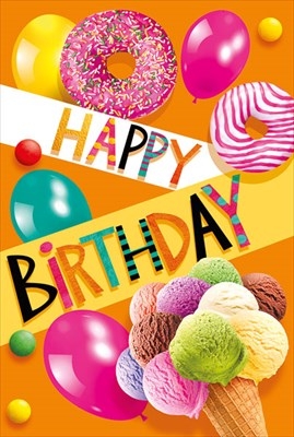 Открытка-поздравление «Happy Birthday!»